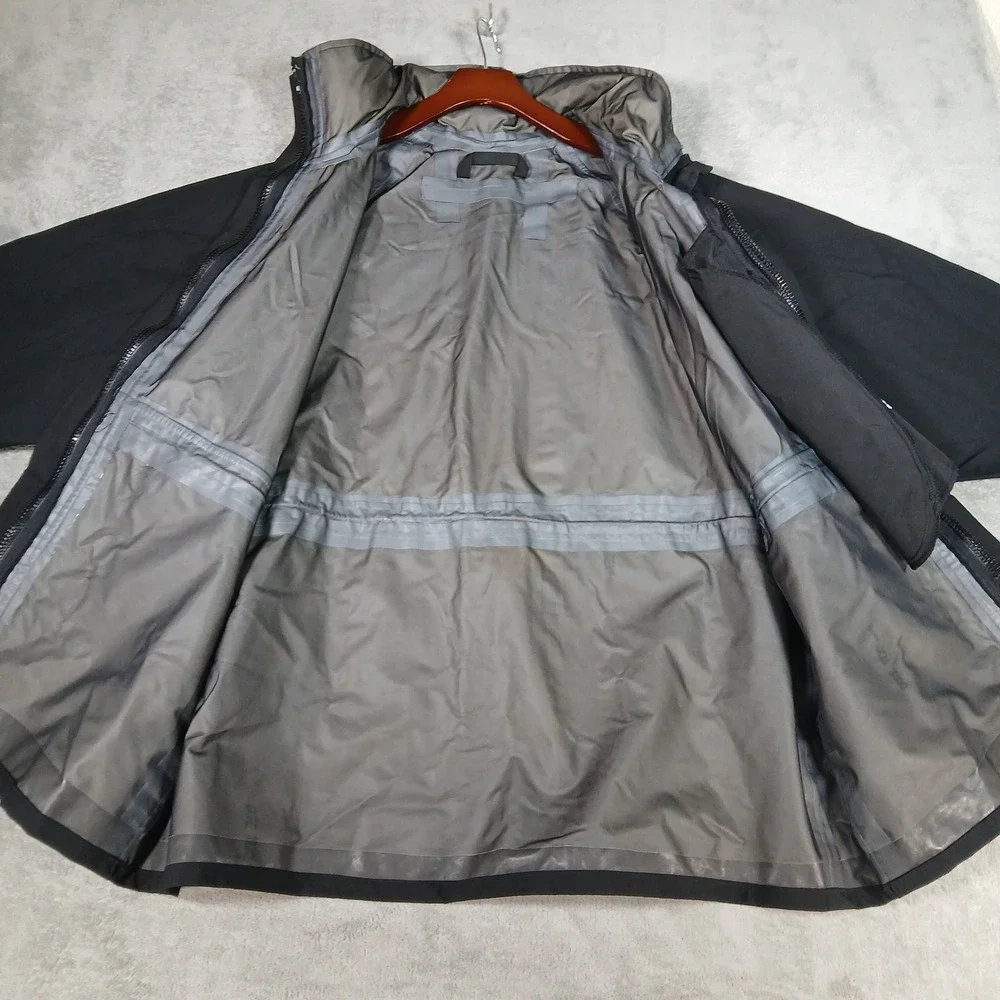 Cold Weather Parka Jacket Mens Large C-44 Gore-Tex Black Hooded Military